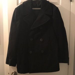 Black Mens Peacoat